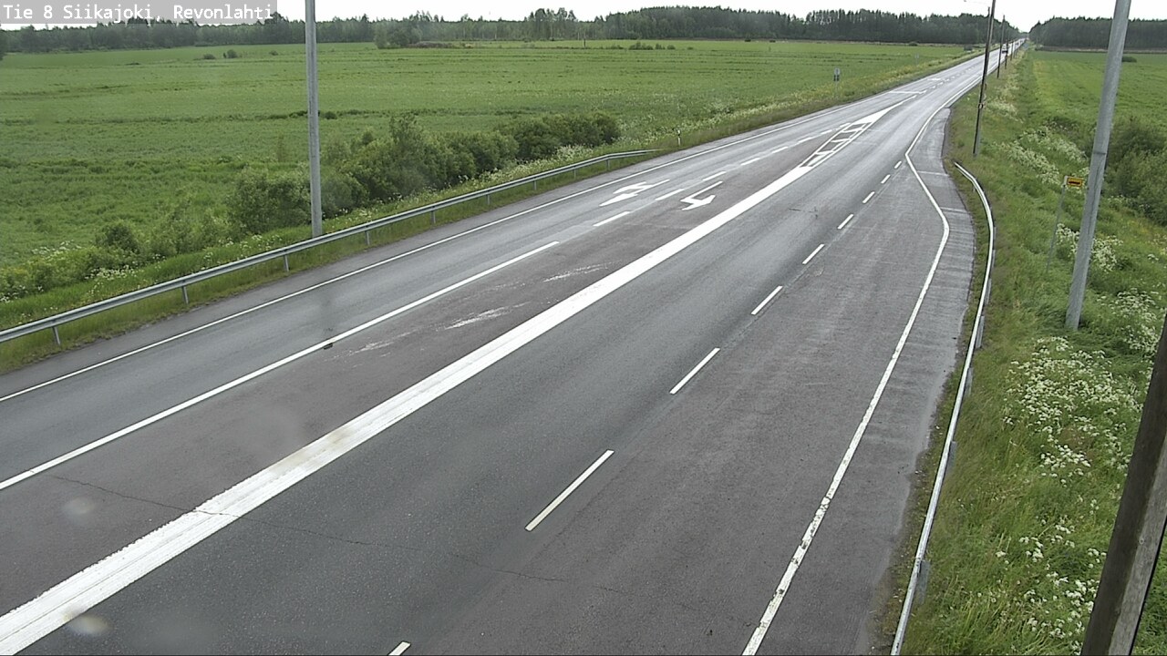 Weather Camera Image Road 8 Siikajoki, Revonlahti, Siikajoki, Pohjois-Pohjanmaa