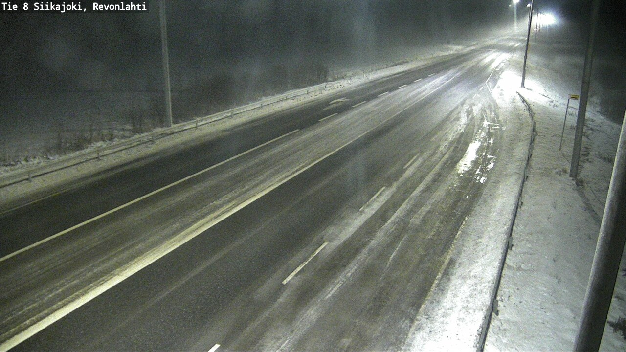 Weather Camera Image Road 8 Siikajoki, Revonlahti, Siikajoki, Pohjois-Pohjanmaa
