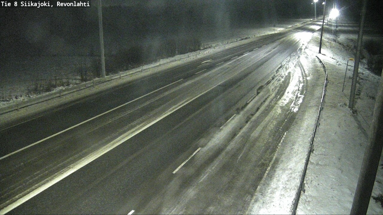 Weather Camera Image Road 8 Siikajoki, Revonlahti, Siikajoki, Pohjois-Pohjanmaa