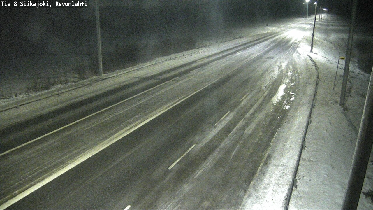 Weather Camera Image Road 8 Siikajoki, Revonlahti, Siikajoki, Pohjois-Pohjanmaa
