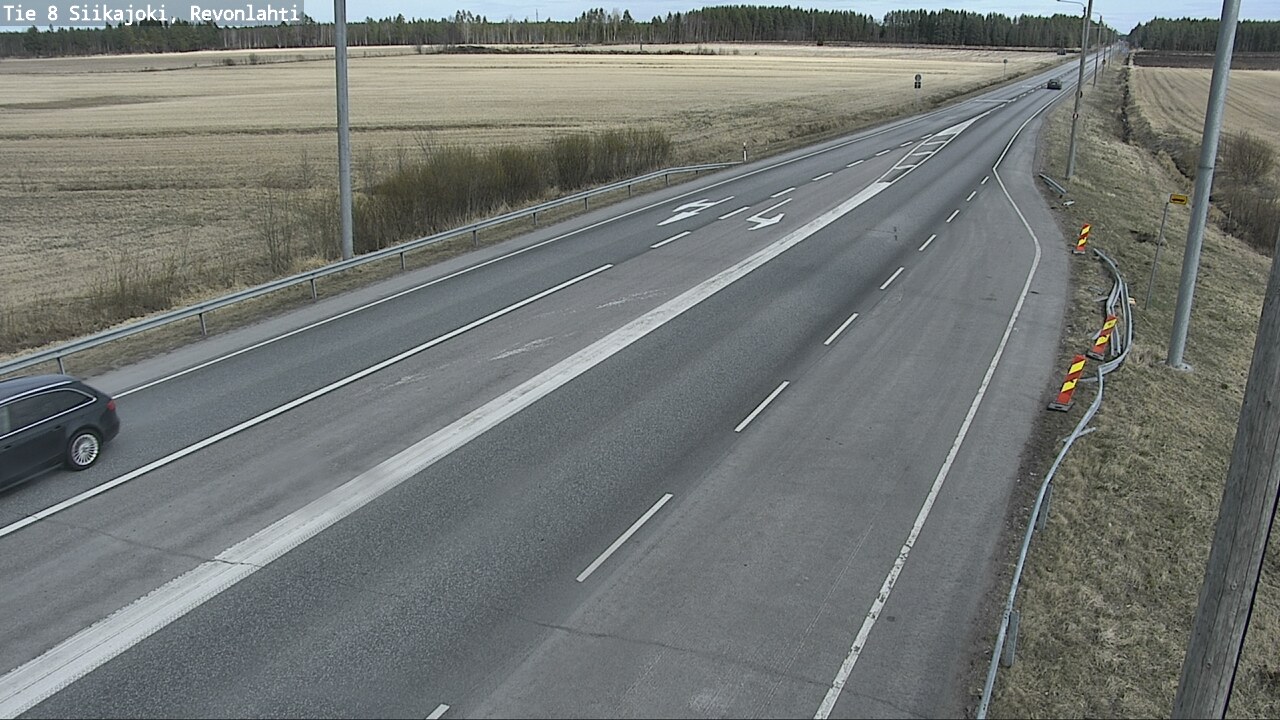 Weather Camera Image Road 8 Siikajoki, Revonlahti, Siikajoki, Pohjois-Pohjanmaa