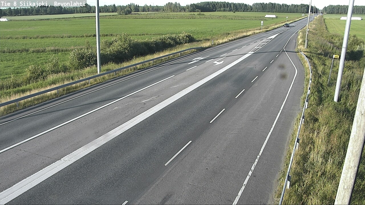 Weather Camera Image Road 8 Siikajoki, Revonlahti, Siikajoki, Pohjois-Pohjanmaa