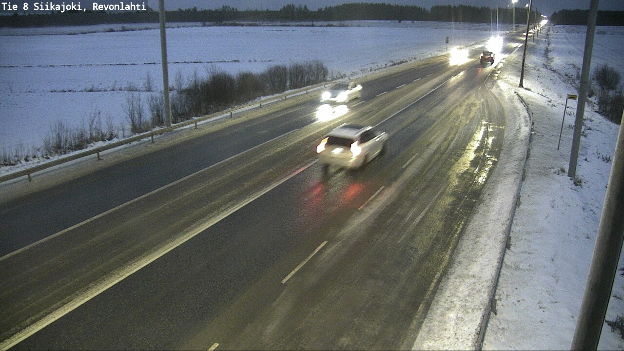 Weather Camera Image Väg 8 Siikajoki, Revolax, Siikajoki, Pohjois-Pohjanmaa