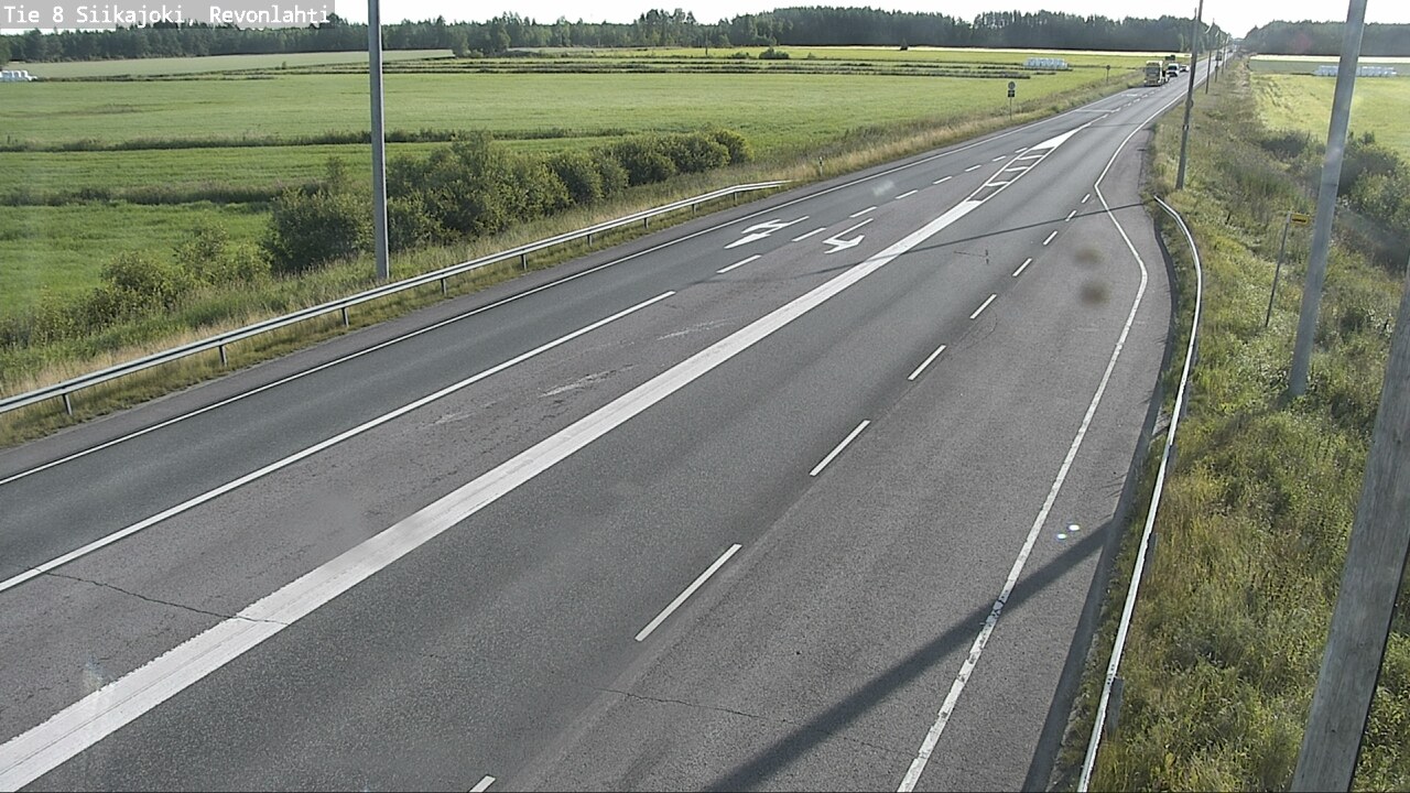 Weather Camera Image Väg 8 Siikajoki, Revolax, Siikajoki, Pohjois-Pohjanmaa