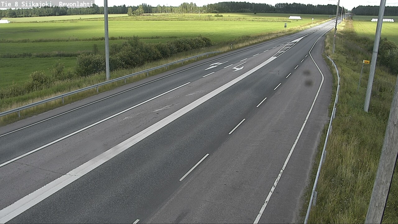 Weather Camera Image Road 8 Siikajoki, Revonlahti, Siikajoki, Pohjois-Pohjanmaa