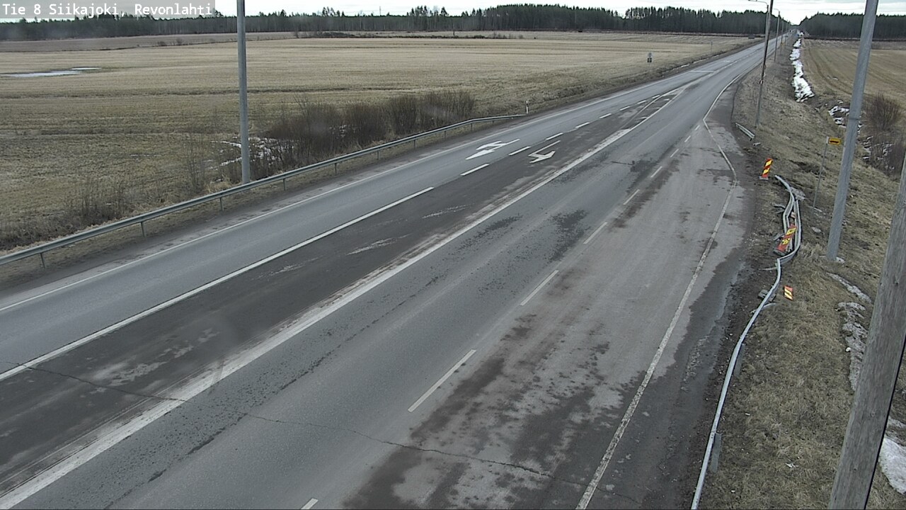 Weather Camera Image Väg 8 Siikajoki, Revolax, Siikajoki, Pohjois-Pohjanmaa