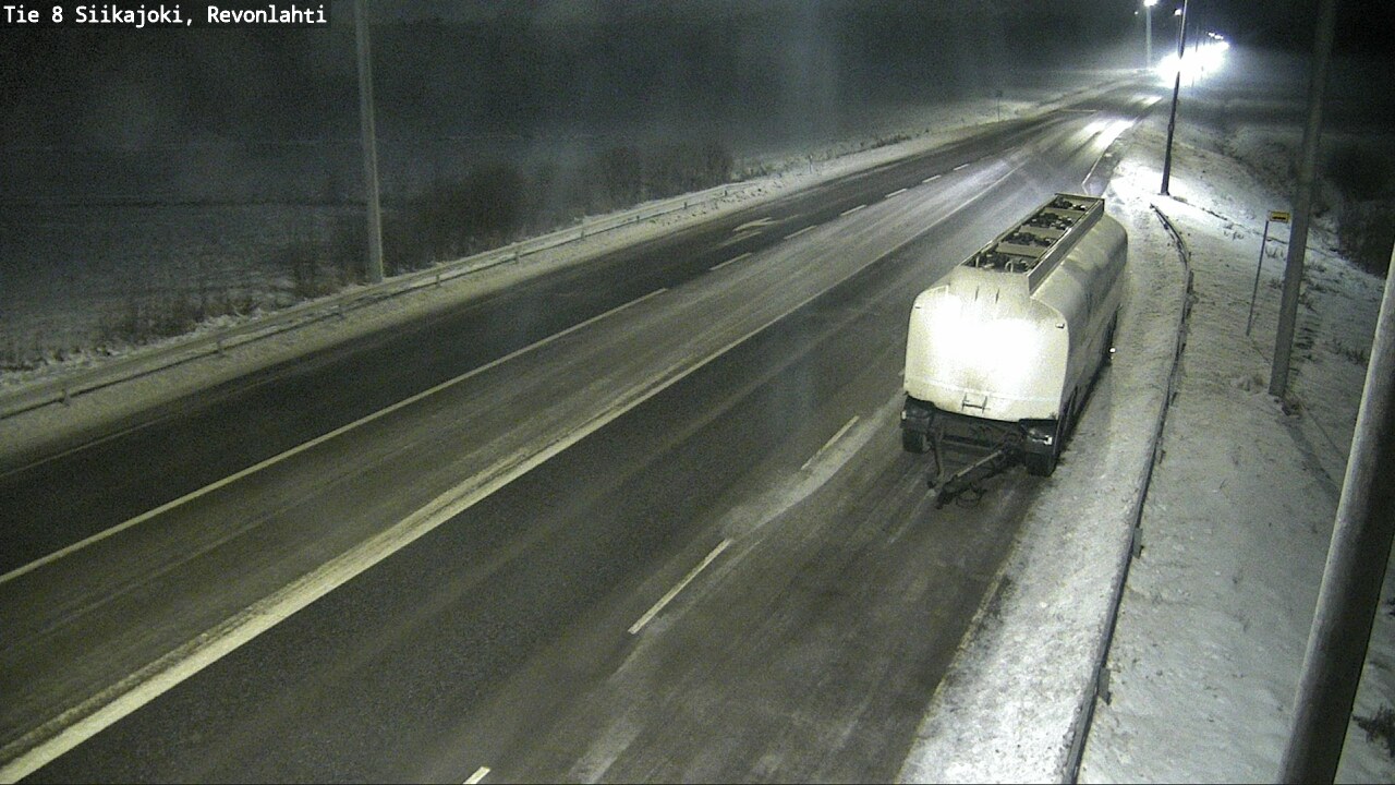 Weather Camera Image Road 8 Siikajoki, Revonlahti, Siikajoki, Pohjois-Pohjanmaa