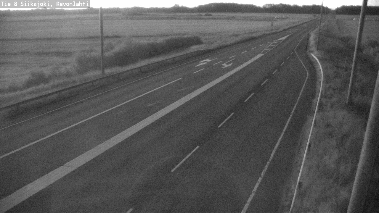 Weather Camera Image Road 8 Siikajoki, Revonlahti, Siikajoki, Pohjois-Pohjanmaa