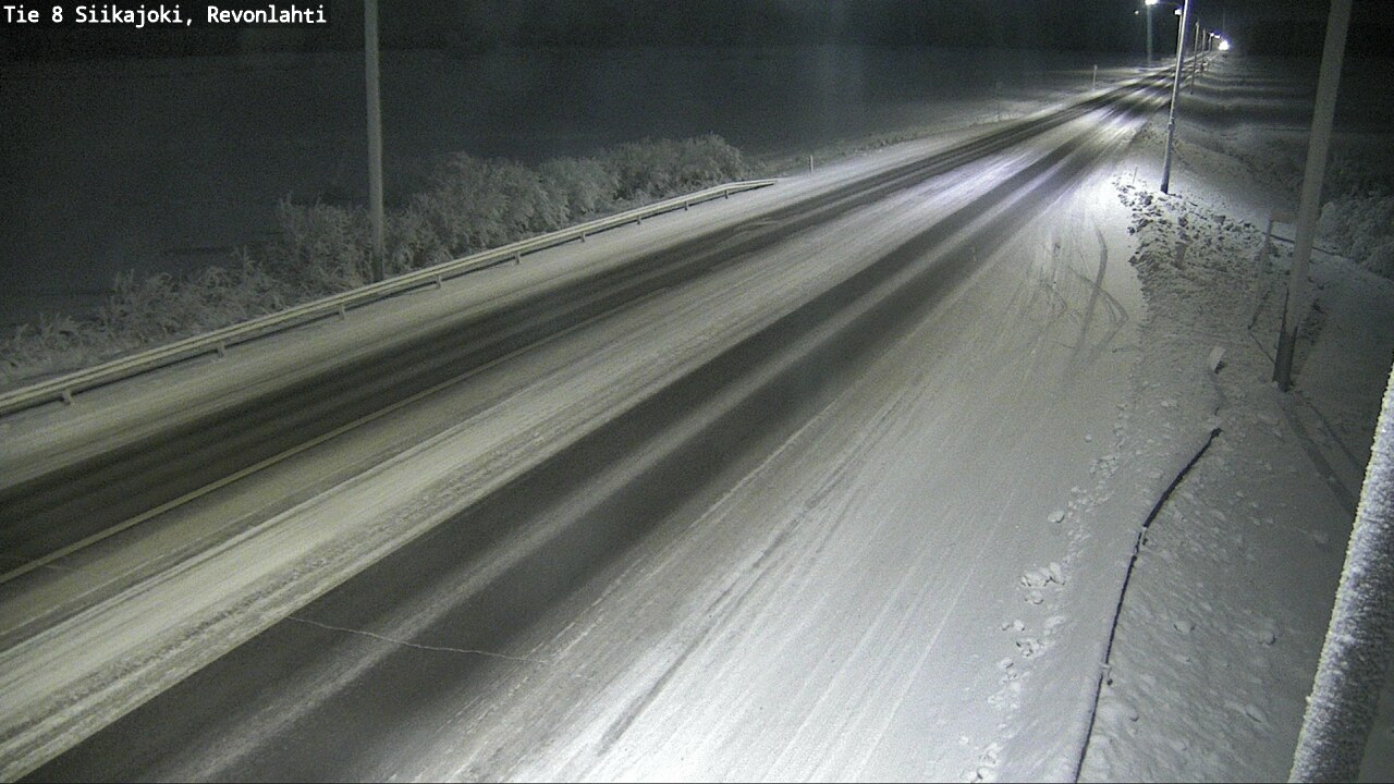 Weather Camera Image Road 8 Siikajoki, Revonlahti, Siikajoki, Pohjois-Pohjanmaa
