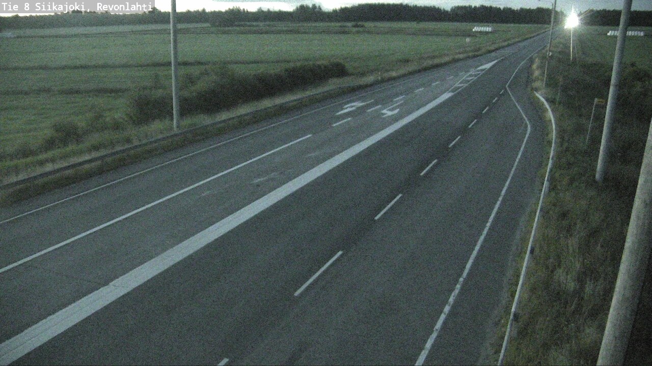 Weather Camera Image Road 8 Siikajoki, Revonlahti, Siikajoki, Pohjois-Pohjanmaa