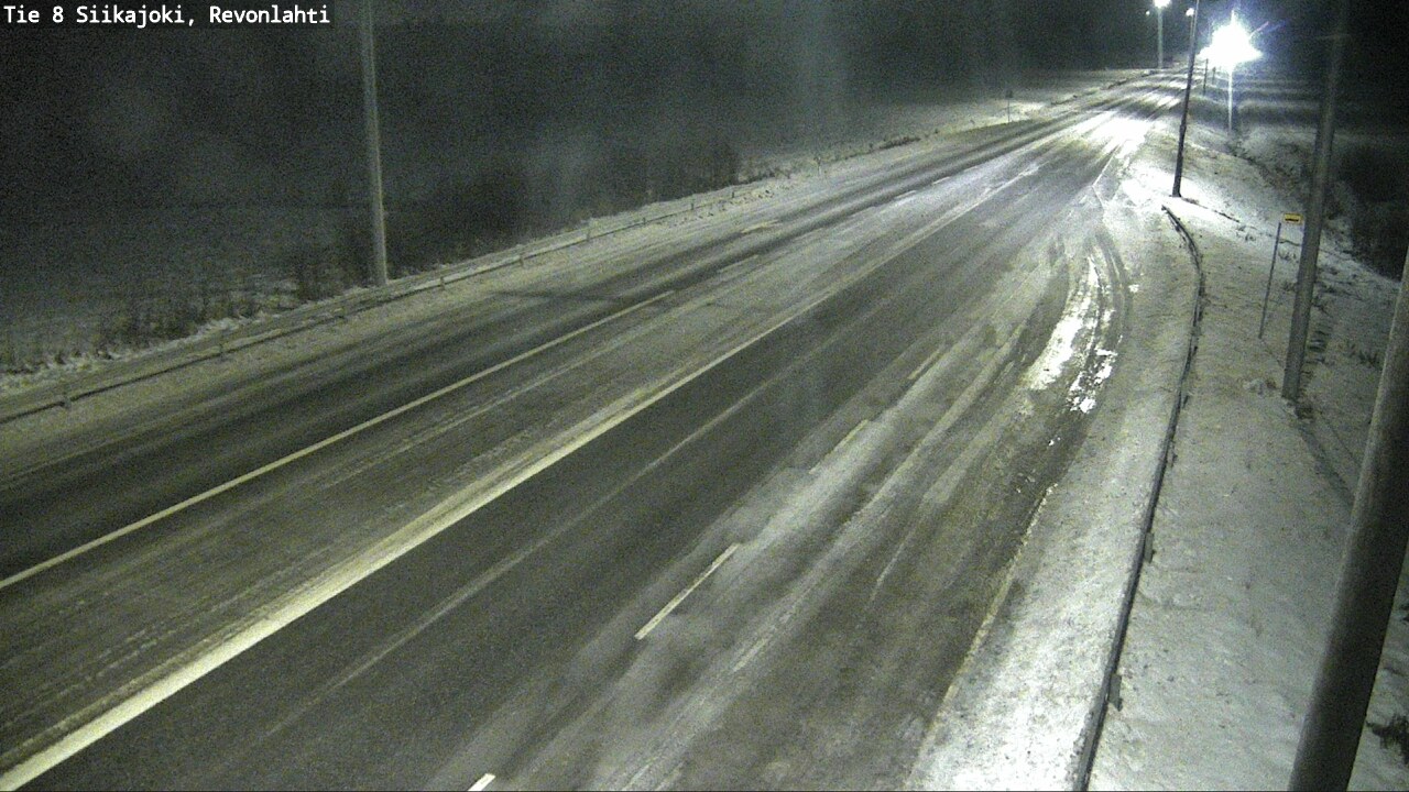 Weather Camera Image Road 8 Siikajoki, Revonlahti, Siikajoki, Pohjois-Pohjanmaa