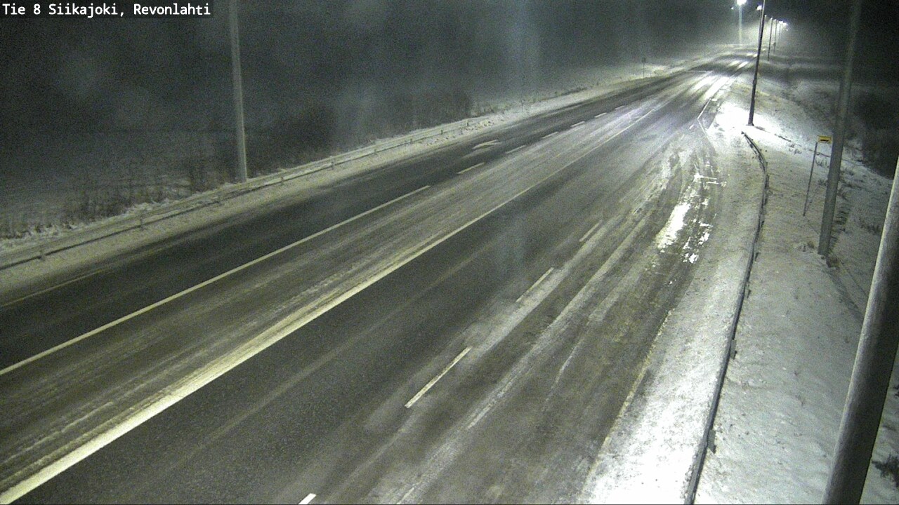 Weather Camera Image Road 8 Siikajoki, Revonlahti, Siikajoki, Pohjois-Pohjanmaa