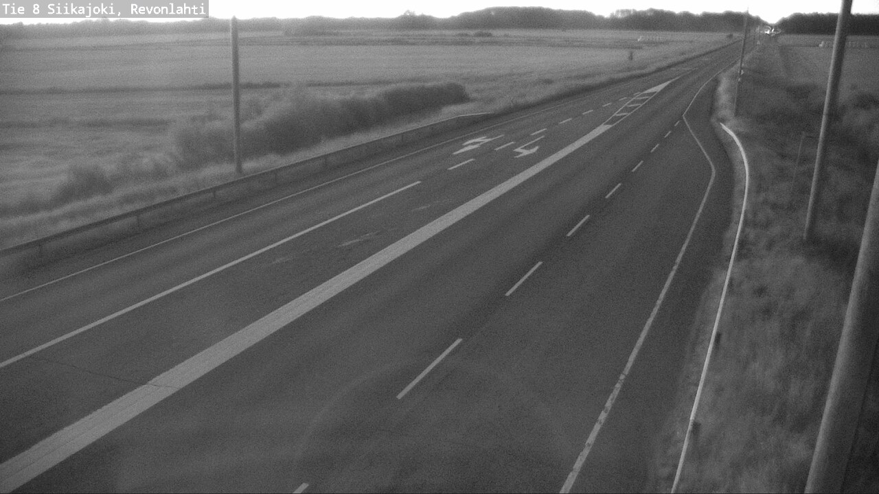 Weather Camera Image Road 8 Siikajoki, Revonlahti, Siikajoki, Pohjois-Pohjanmaa