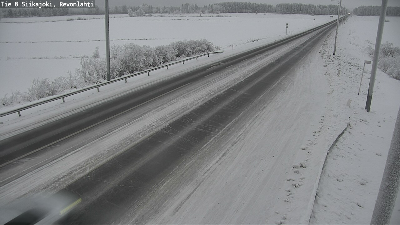 Weather Camera Image Road 8 Siikajoki, Revonlahti, Siikajoki, Pohjois-Pohjanmaa