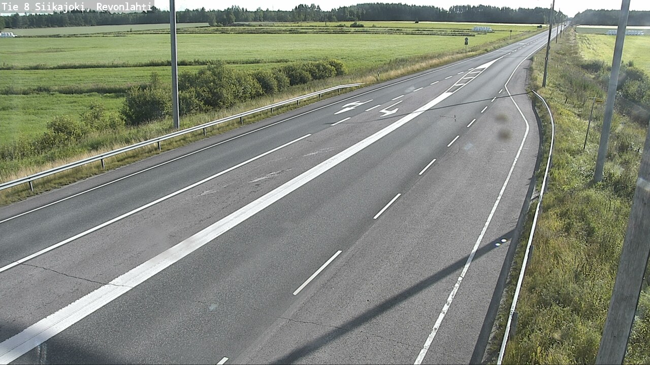 Weather Camera Image Väg 8 Siikajoki, Revolax, Siikajoki, Pohjois-Pohjanmaa
