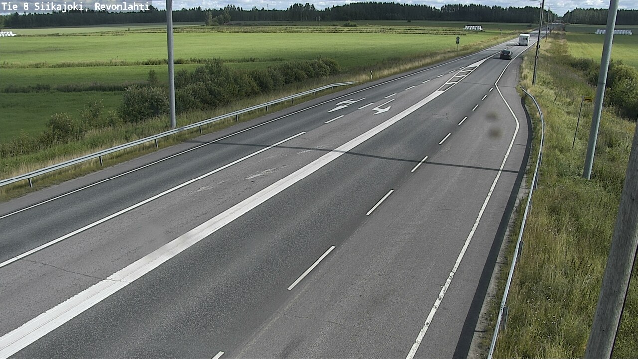 Weather Camera Image Road 8 Siikajoki, Revonlahti, Siikajoki, Pohjois-Pohjanmaa