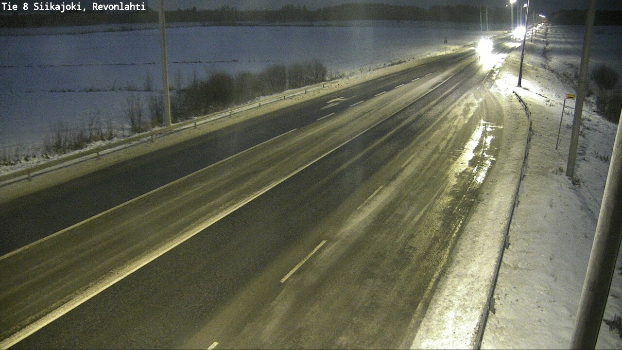 Weather Camera Image Väg 8 Siikajoki, Revolax, Siikajoki, Pohjois-Pohjanmaa