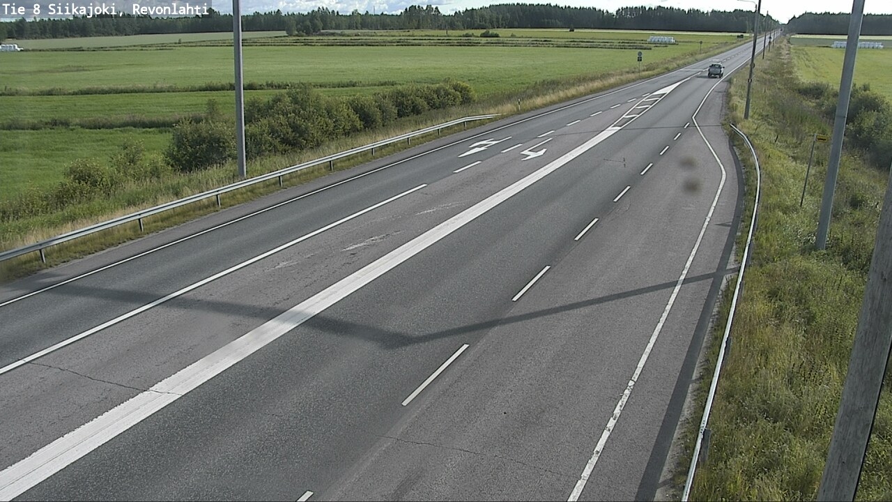 Weather Camera Image Väg 8 Siikajoki, Revolax, Siikajoki, Pohjois-Pohjanmaa