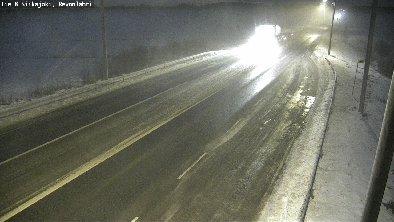 Weather Camera Image Road 8 Siikajoki, Revonlahti, Siikajoki, Pohjois-Pohjanmaa