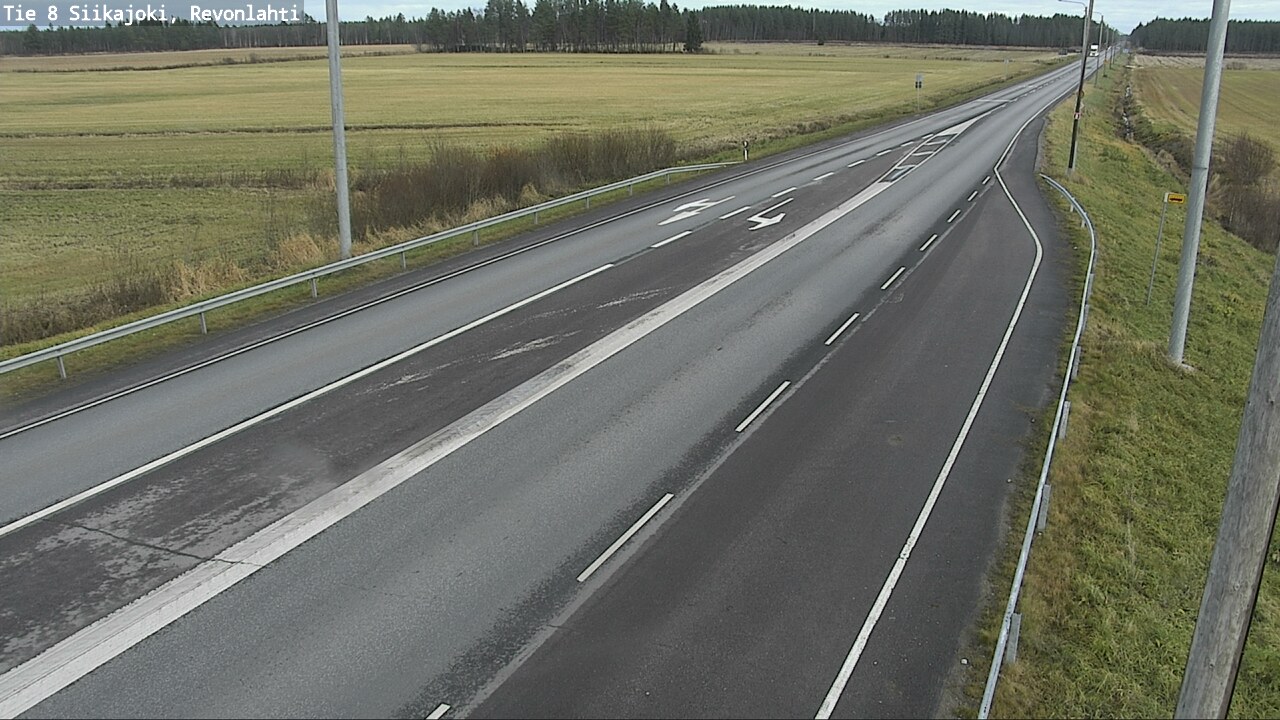 Kelikamerat Kuva Tie 8 Siikajoki, Revonlahti, Siikajoki, Pohjois-Pohjanmaa