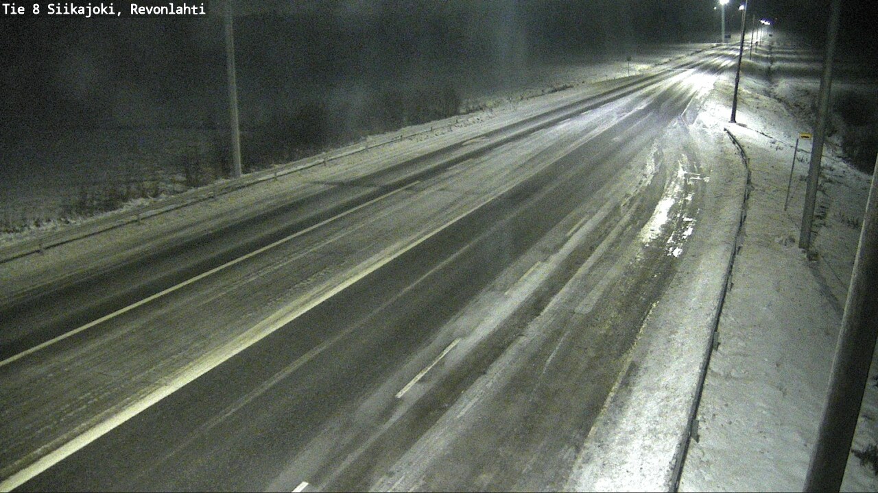 Weather Camera Image Road 8 Siikajoki, Revonlahti, Siikajoki, Pohjois-Pohjanmaa