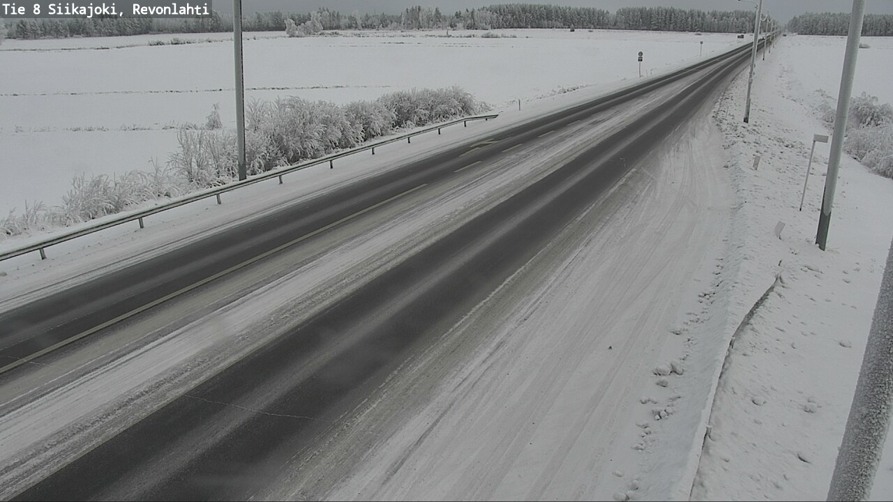 Weather Camera Image Road 8 Siikajoki, Revonlahti, Siikajoki, Pohjois-Pohjanmaa