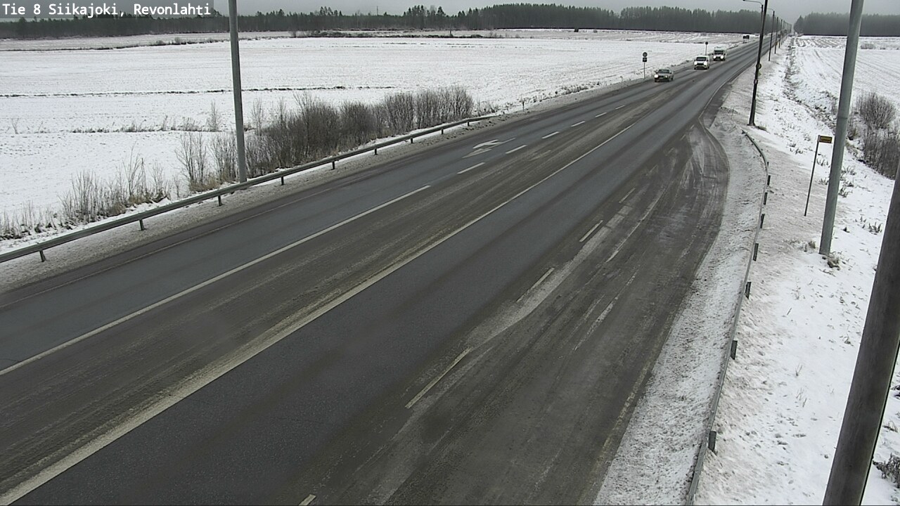 Weather Camera Image Road 8 Siikajoki, Revonlahti, Siikajoki, Pohjois-Pohjanmaa