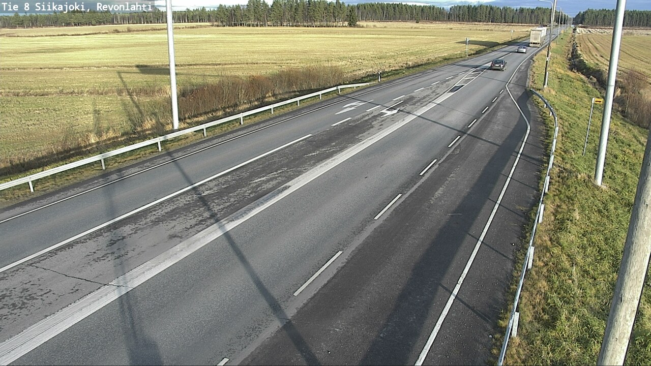 Kelikamerat Kuva Tie 8 Siikajoki, Revonlahti, Siikajoki, Pohjois-Pohjanmaa