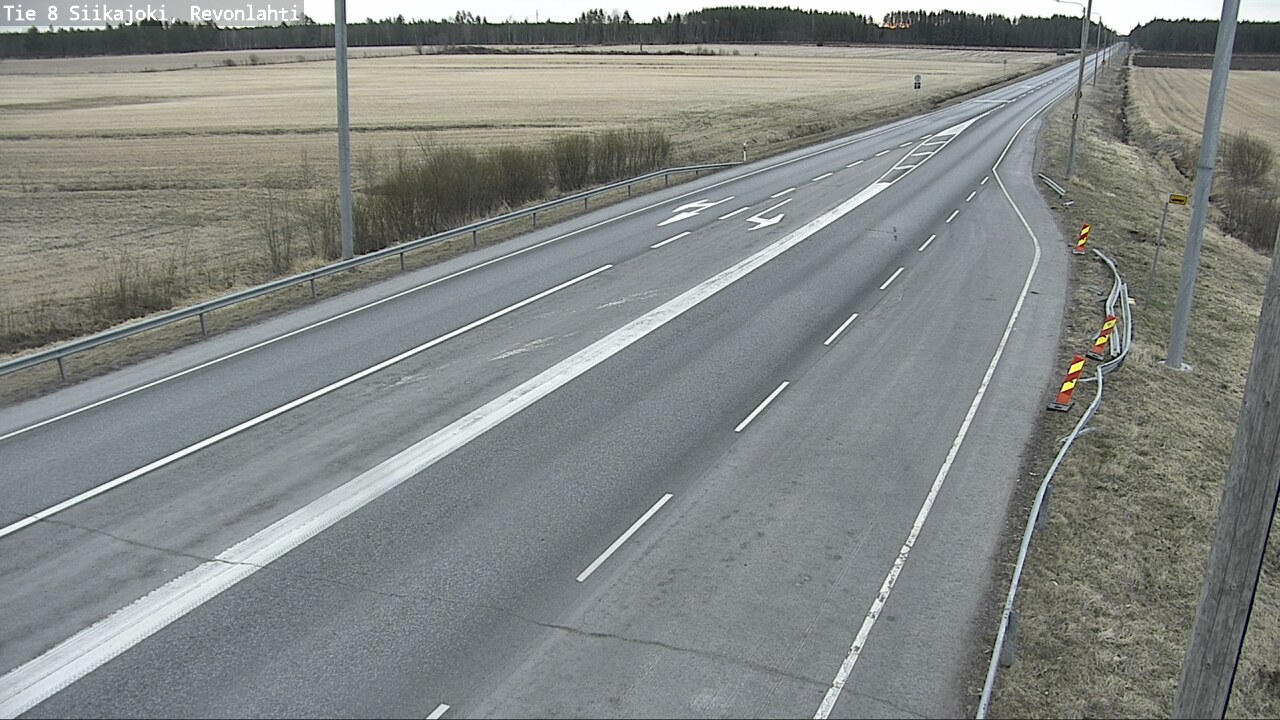 Weather Camera Image Väg 8 Siikajoki, Revolax, Siikajoki, Pohjois-Pohjanmaa