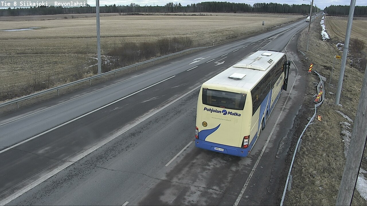 Weather Camera Image Väg 8 Siikajoki, Revolax, Siikajoki, Pohjois-Pohjanmaa