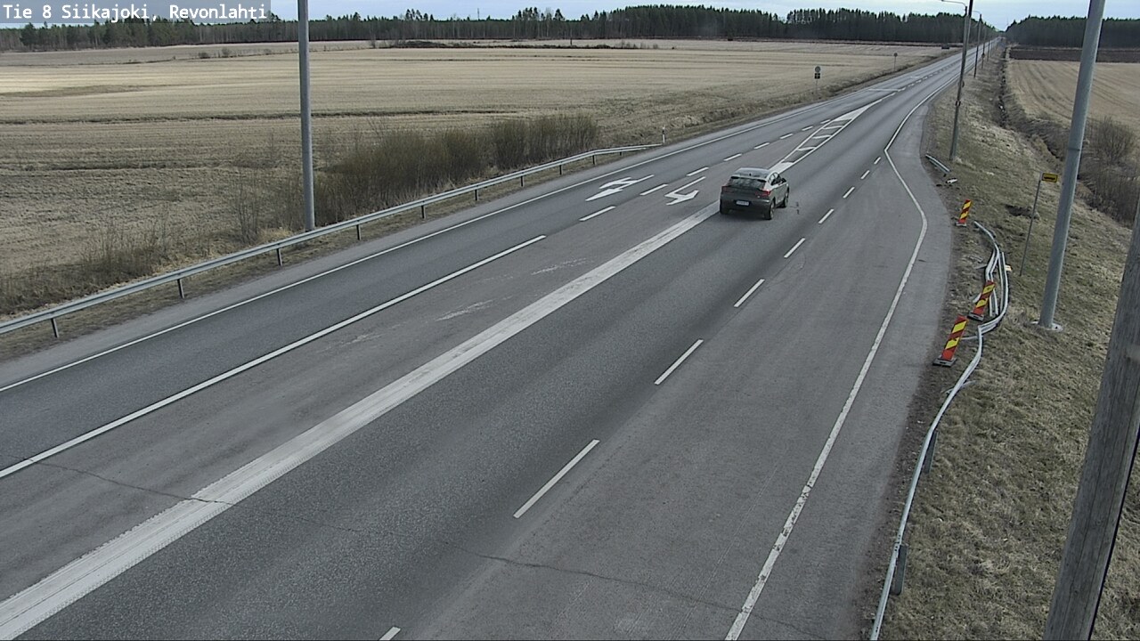 Weather Camera Image Road 8 Siikajoki, Revonlahti, Siikajoki, Pohjois-Pohjanmaa