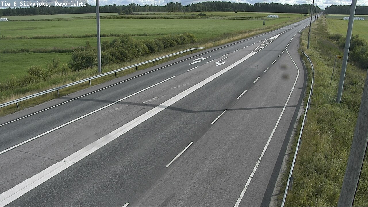 Weather Camera Image Väg 8 Siikajoki, Revolax, Siikajoki, Pohjois-Pohjanmaa