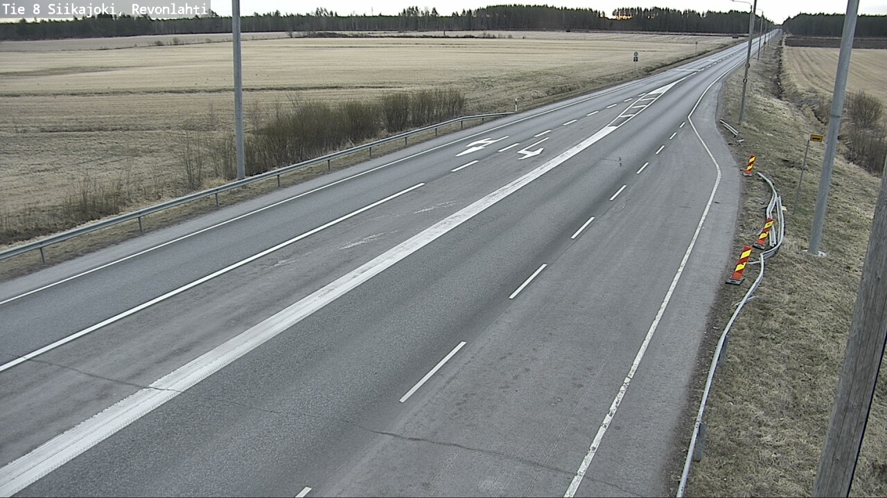 Weather Camera Image Väg 8 Siikajoki, Revolax, Siikajoki, Pohjois-Pohjanmaa