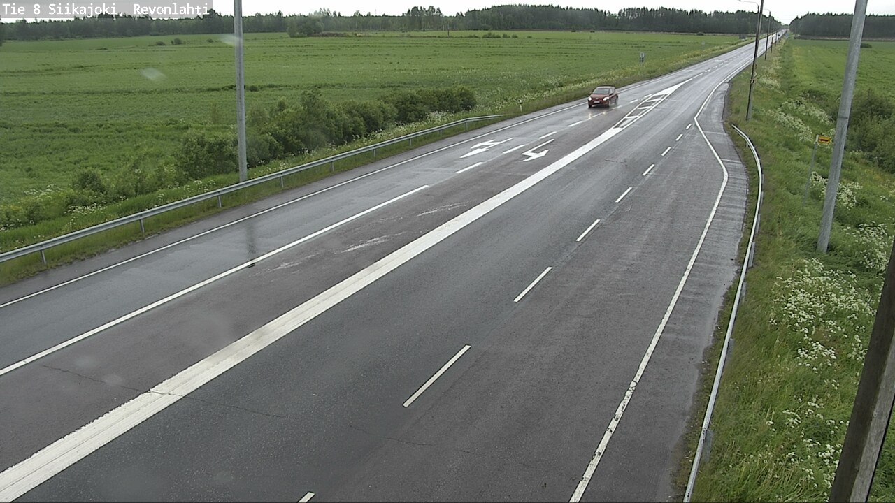 Weather Camera Image Road 8 Siikajoki, Revonlahti, Siikajoki, Pohjois-Pohjanmaa