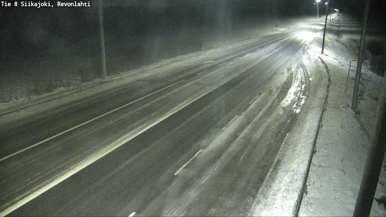 Weather Camera Image Road 8 Siikajoki, Revonlahti, Siikajoki, Pohjois-Pohjanmaa