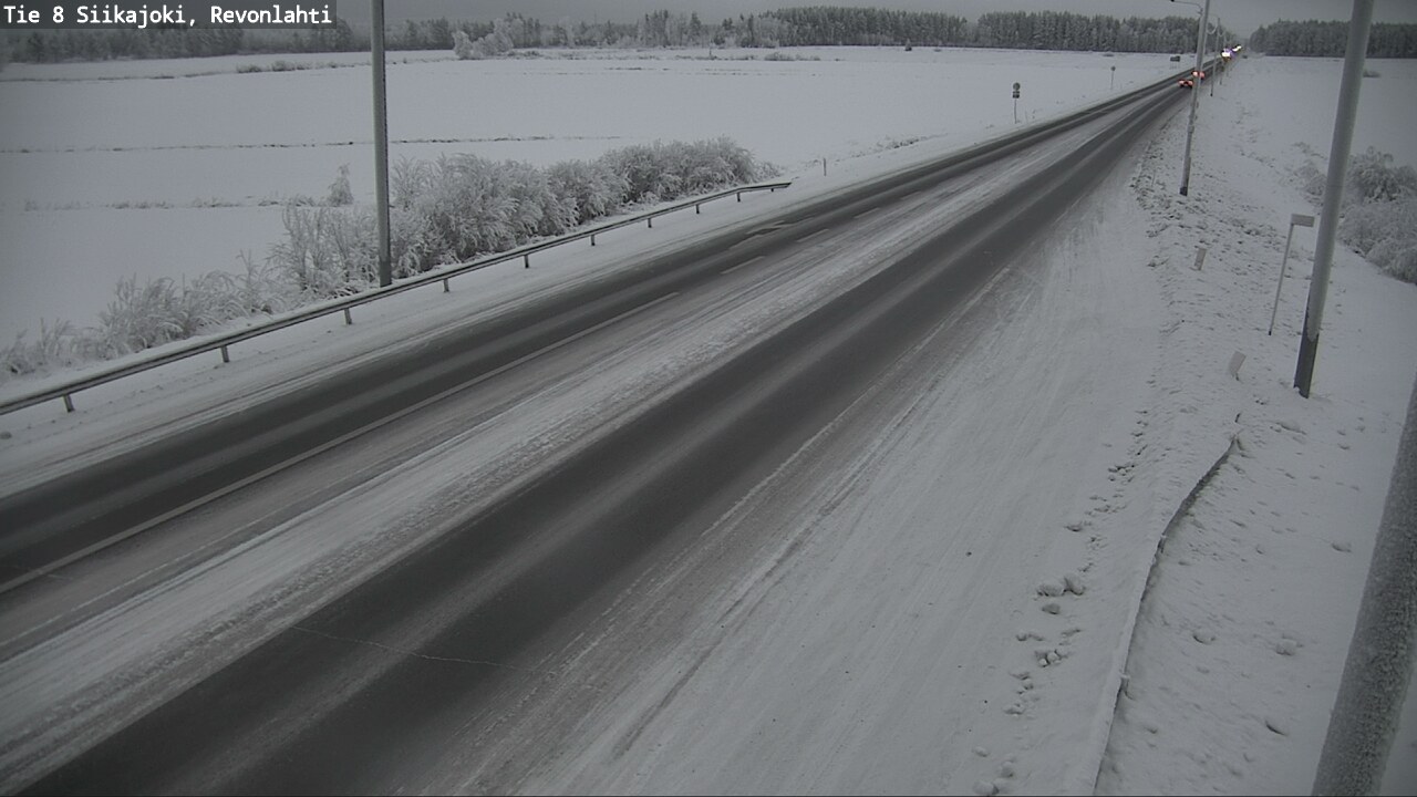 Weather Camera Image Road 8 Siikajoki, Revonlahti, Siikajoki, Pohjois-Pohjanmaa