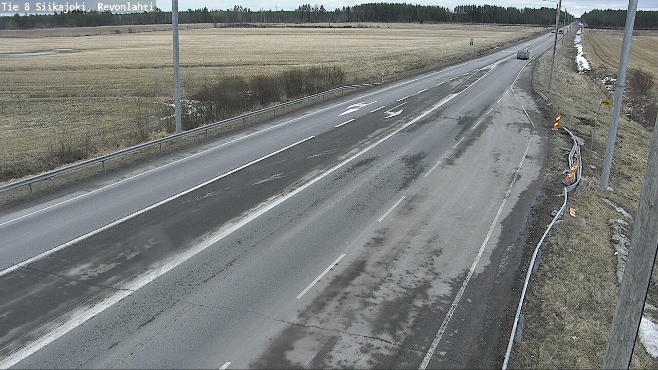 Weather Camera Image Väg 8 Siikajoki, Revolax, Siikajoki, Pohjois-Pohjanmaa