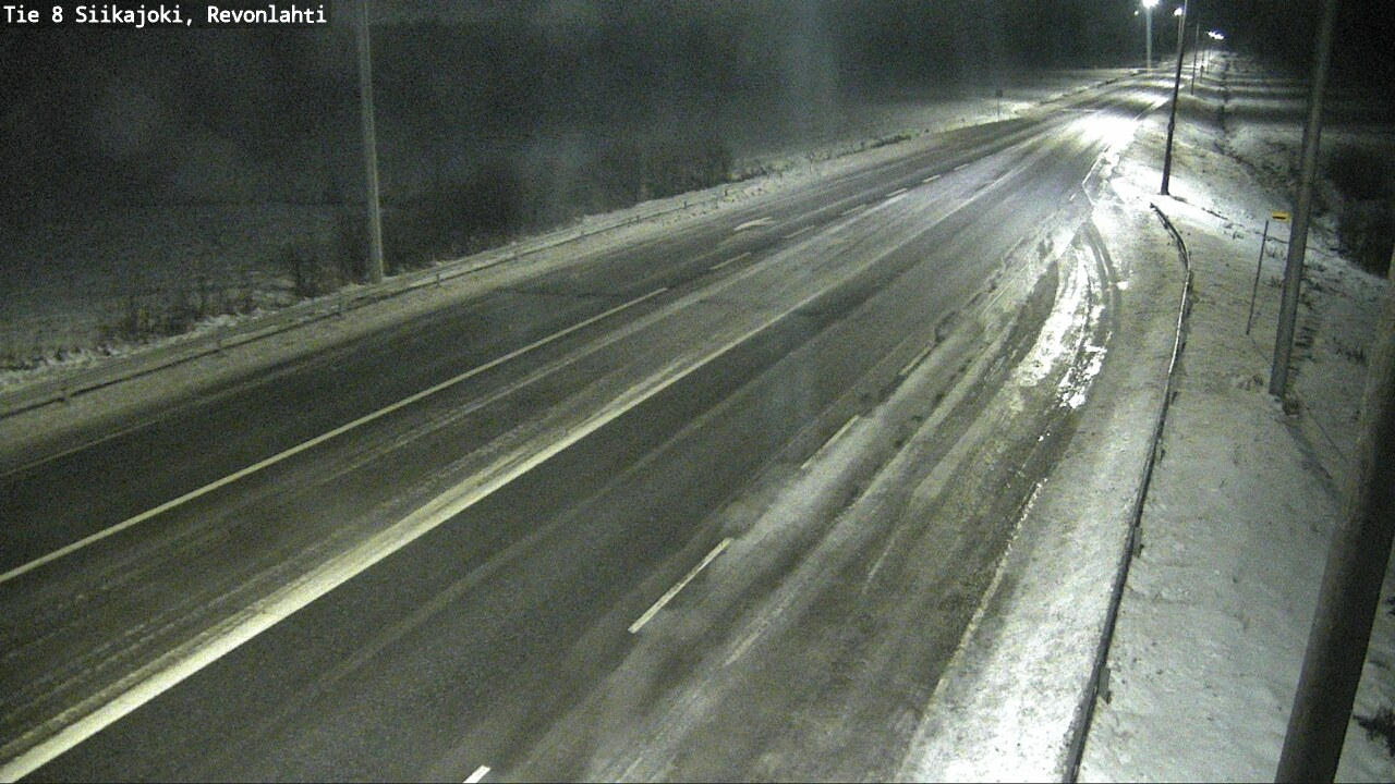 Weather Camera Image Road 8 Siikajoki, Revonlahti, Siikajoki, Pohjois-Pohjanmaa