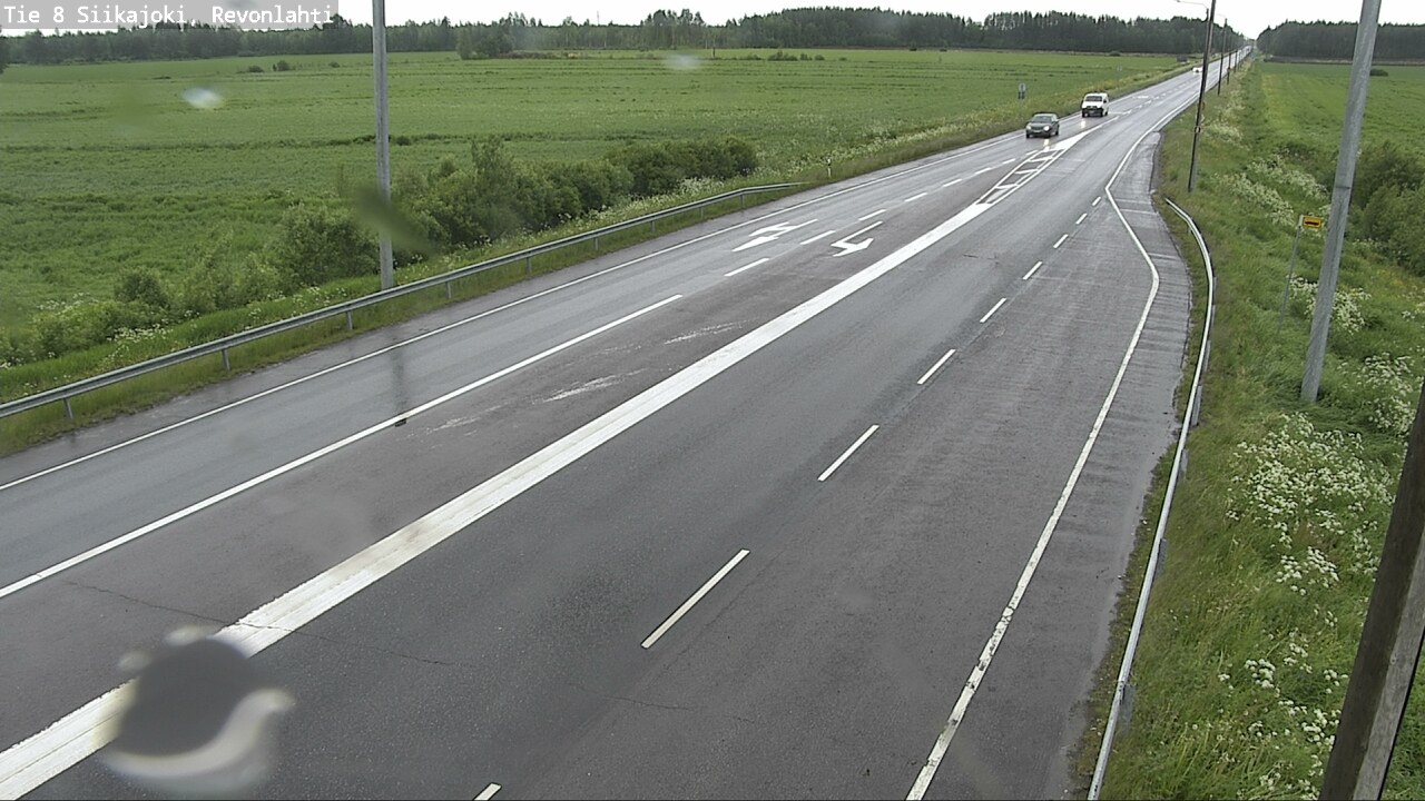 Weather Camera Image Road 8 Siikajoki, Revonlahti, Siikajoki, Pohjois-Pohjanmaa