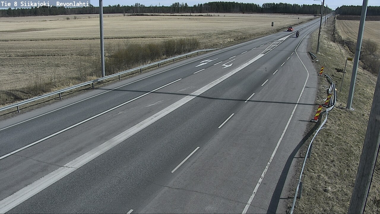 Weather Camera Image Road 8 Siikajoki, Revonlahti, Siikajoki, Pohjois-Pohjanmaa
