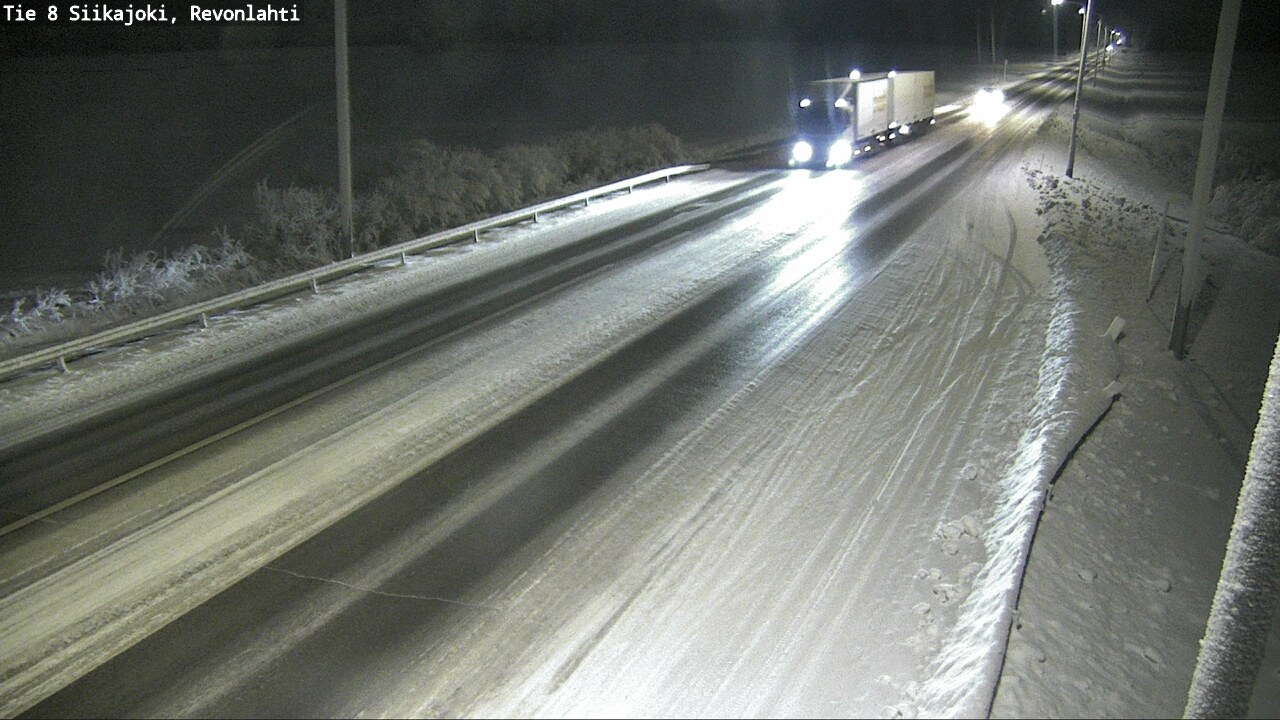 Weather Camera Image Road 8 Siikajoki, Revonlahti, Siikajoki, Pohjois-Pohjanmaa