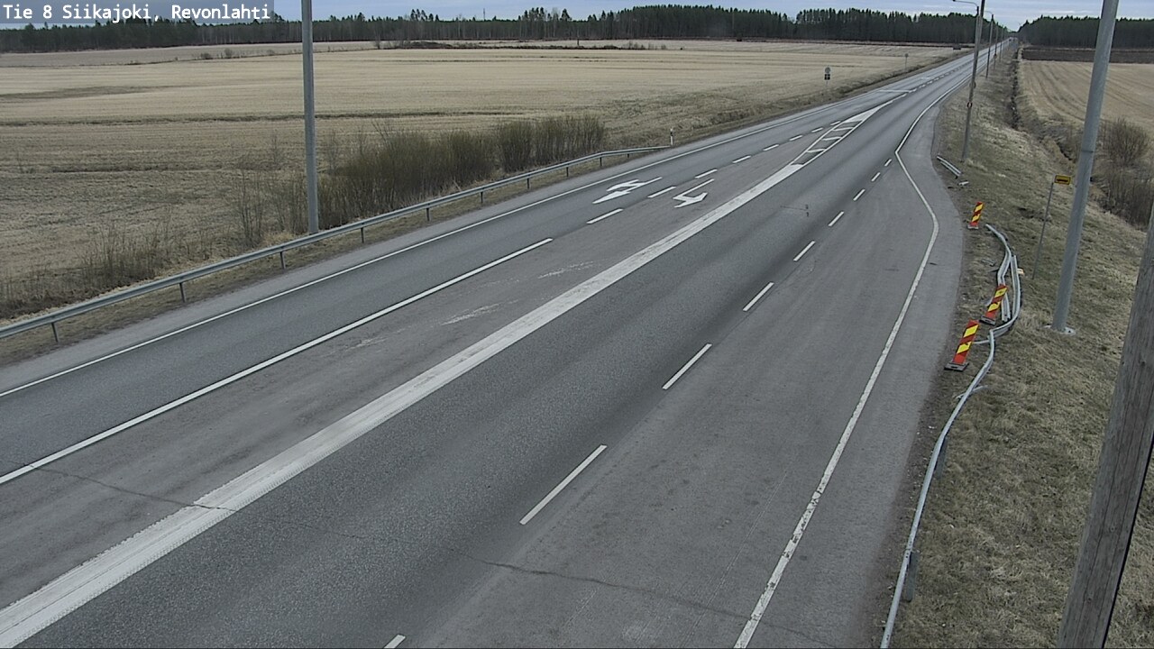 Weather Camera Image Road 8 Siikajoki, Revonlahti, Siikajoki, Pohjois-Pohjanmaa