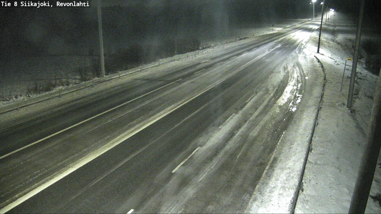 Weather Camera Image Road 8 Siikajoki, Revonlahti, Siikajoki, Pohjois-Pohjanmaa