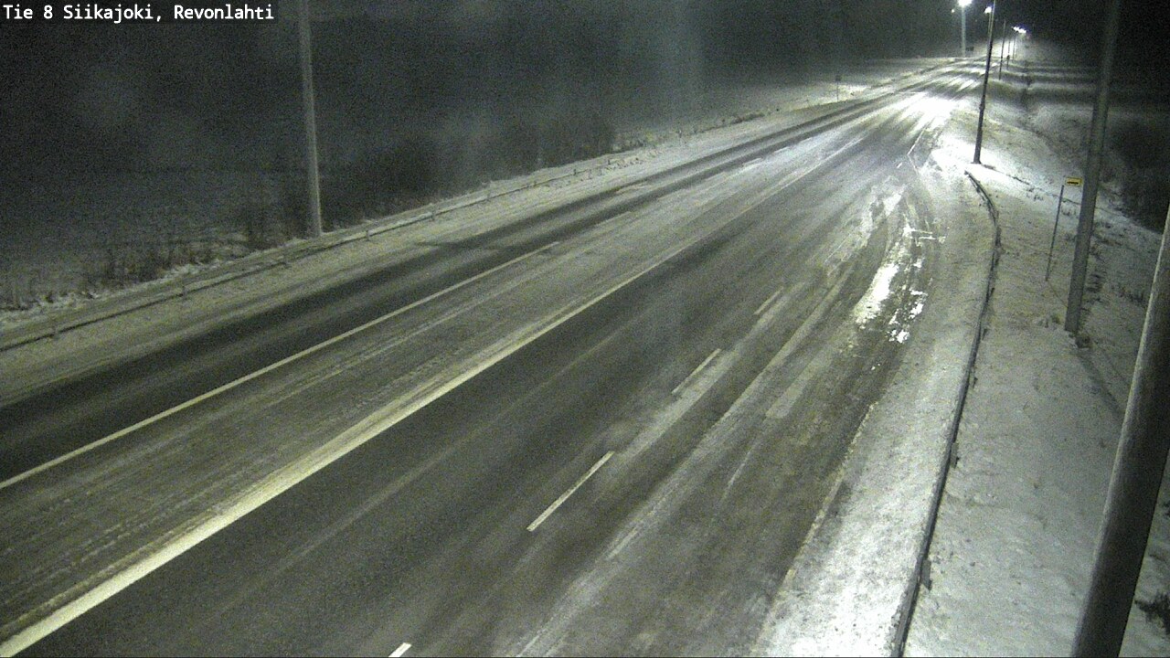 Weather Camera Image Road 8 Siikajoki, Revonlahti, Siikajoki, Pohjois-Pohjanmaa
