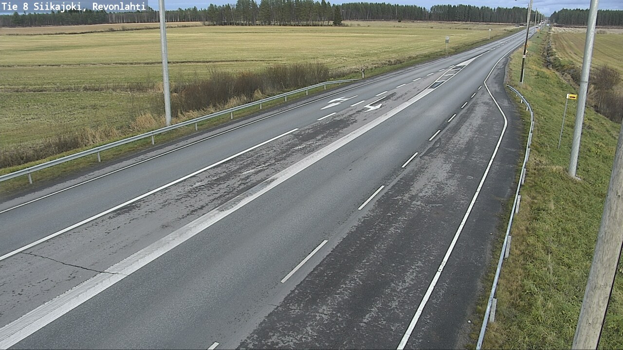 Kelikamerat Kuva Tie 8 Siikajoki, Revonlahti, Siikajoki, Pohjois-Pohjanmaa