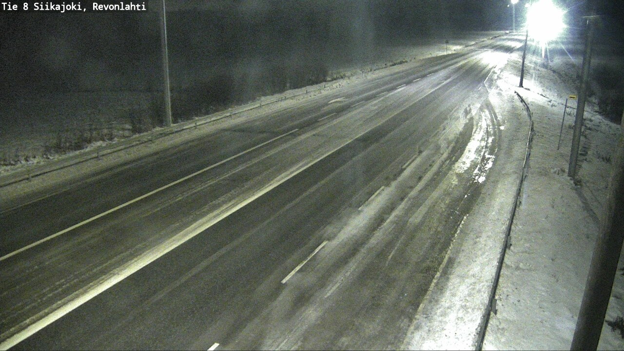 Weather Camera Image Road 8 Siikajoki, Revonlahti, Siikajoki, Pohjois-Pohjanmaa