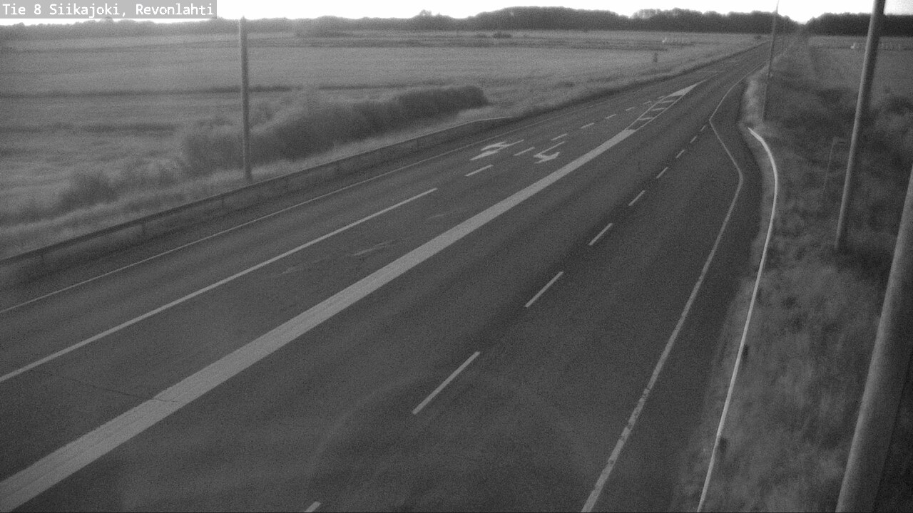 Weather Camera Image Road 8 Siikajoki, Revonlahti, Siikajoki, Pohjois-Pohjanmaa