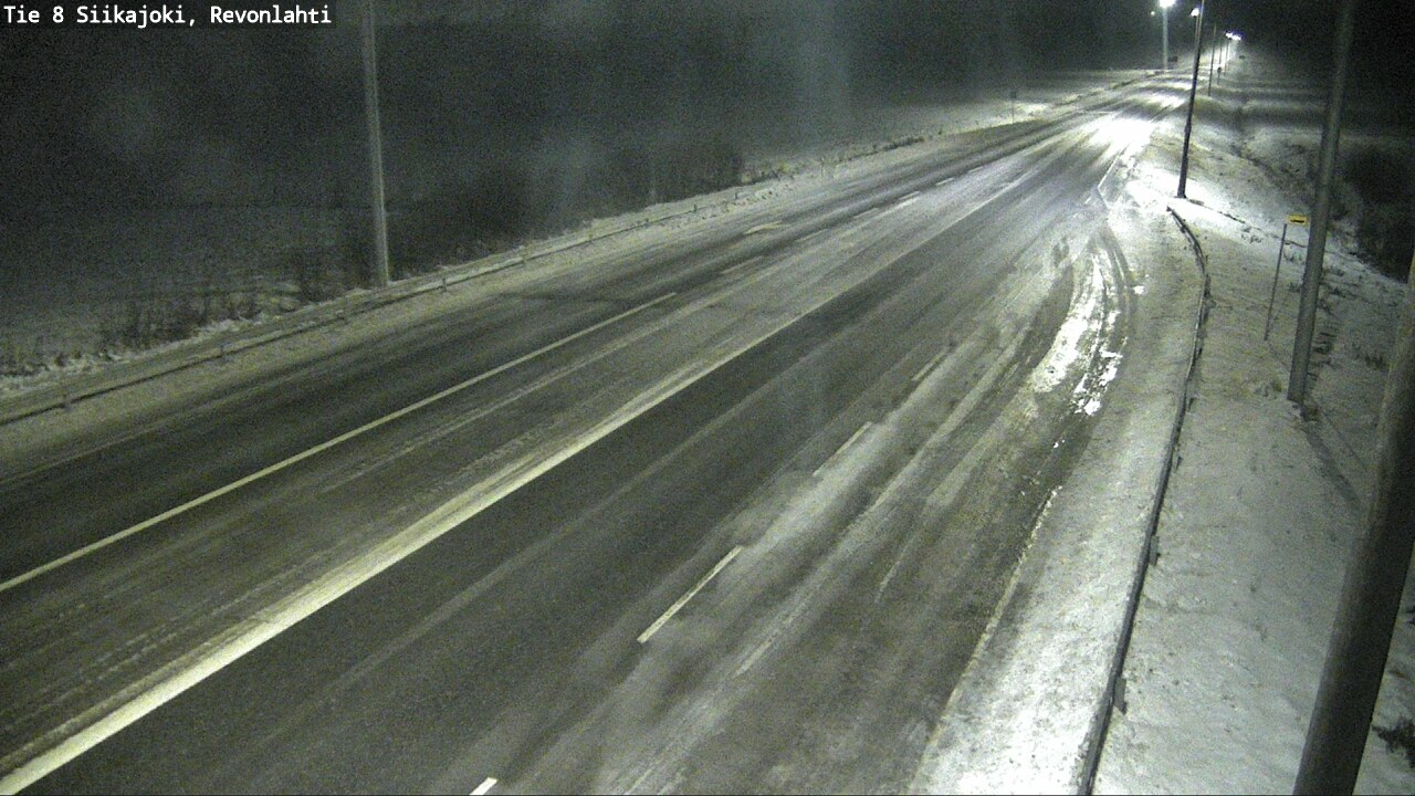 Weather Camera Image Road 8 Siikajoki, Revonlahti, Siikajoki, Pohjois-Pohjanmaa