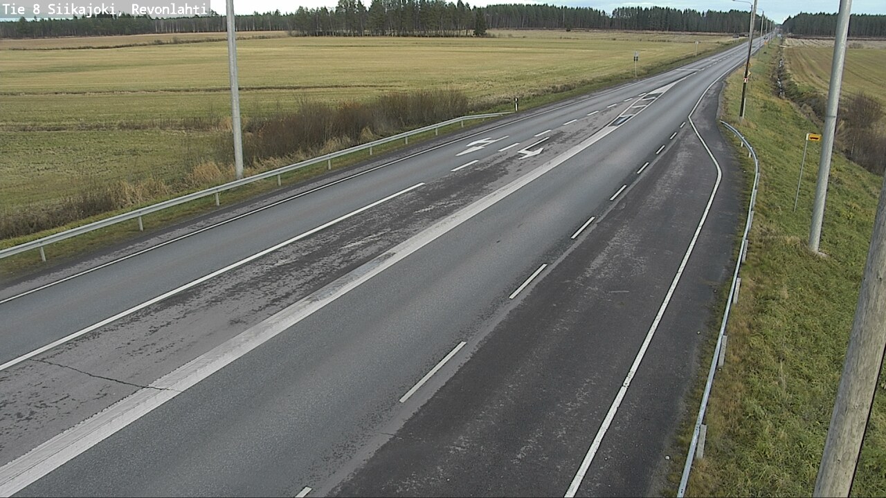 Kelikamerat Kuva Tie 8 Siikajoki, Revonlahti, Siikajoki, Pohjois-Pohjanmaa