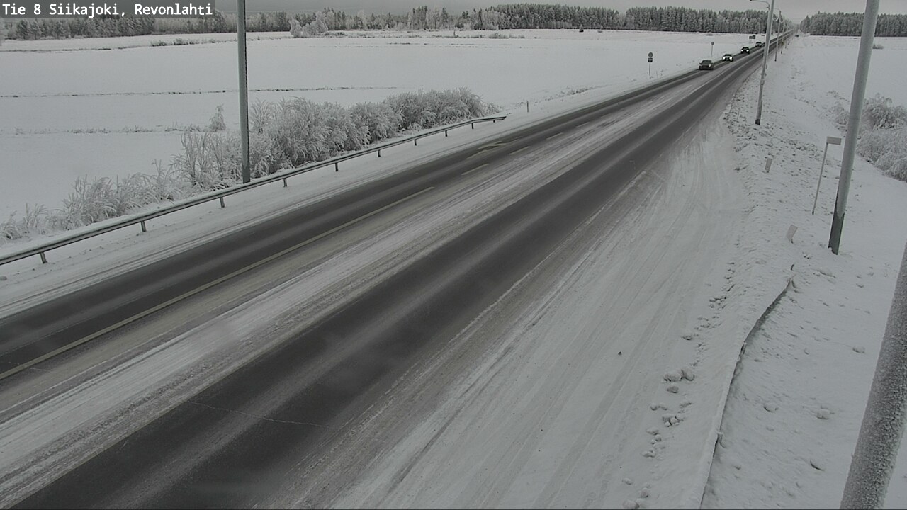 Weather Camera Image Road 8 Siikajoki, Revonlahti, Siikajoki, Pohjois-Pohjanmaa